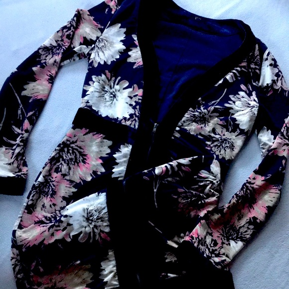 Blue/ floral party dress - Picture 1 of 7